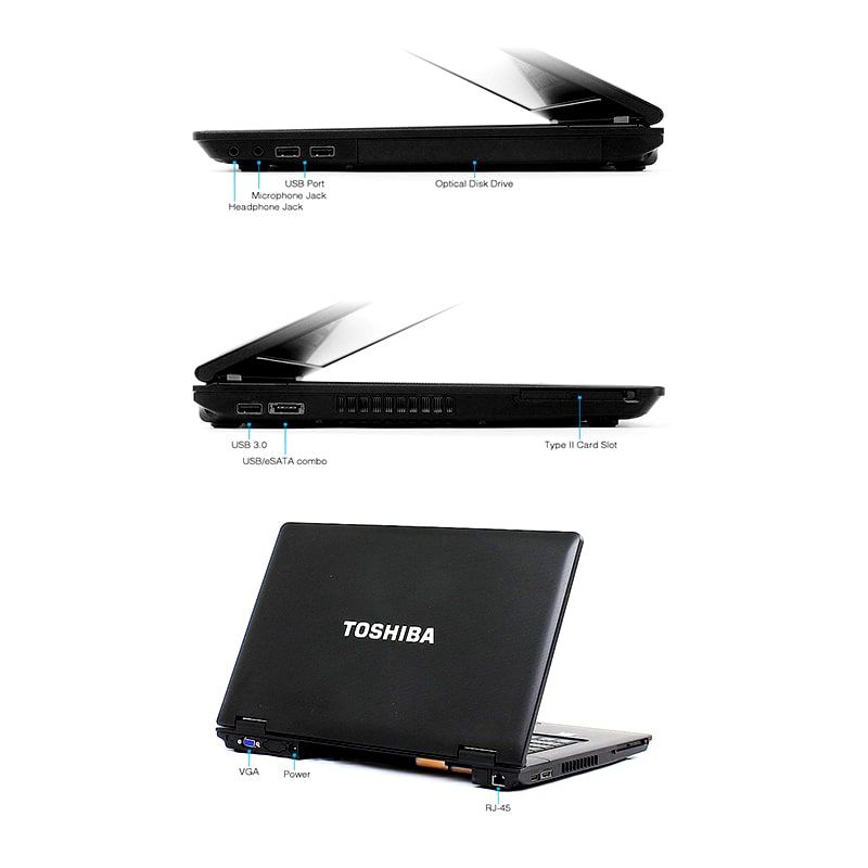 لپ تاپ استوک توشیبا مدل Toshiba Satelite DynaBook B551/D نسل دوم i5