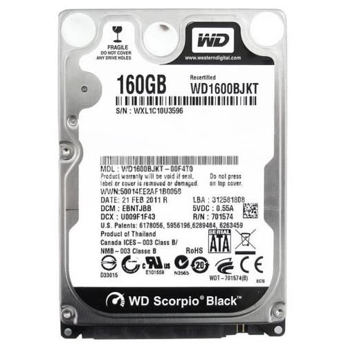 هارد دیسک لپ تاپ وسترن دیجیتال مدل Black WD5000LPLX-75ZNTT0 ظرفیت 500 گیگابایت