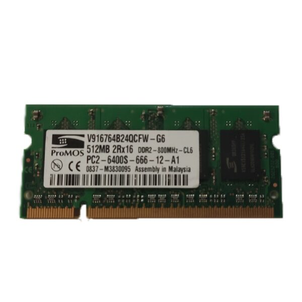 رم لپ تاپ پروموس مدل PC2-6400 800Mhz DDR2 ظرفیت 512 مگابایت