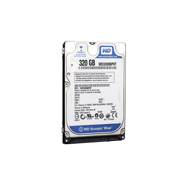 هارد دیسک لپ تاپ WD مدل WD3200BPVT ظرفیت 320 گیگابایت