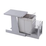 سطل زباله تک مخزنه ترکیبی ریل کف تاندم (23 لیتری) آدلان مدل A841