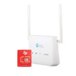 مودم روتر بی سیم 4G LTE یوتل مدل L443 به همراه سیم کارت آپتل 75 گیگابایت شش ماهه