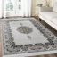 فرش ماشینی مه ترنج طرح کویر زمینه نقره ای