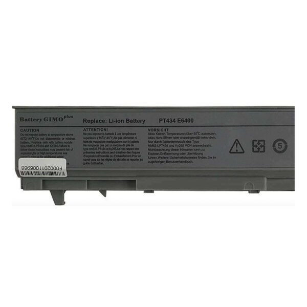 باتری لپ تاپ دل Latitude E6400-6Cell Gimo plus نقره ای-49 وات ساعت