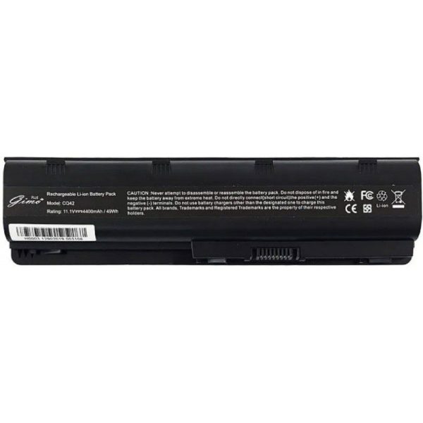 باتری لپ تاپ اچ پی Pavilion DM4-G62-G6_Compaq CQ42-6Cell Gimo Plus مشکی-4400 میلی آمپر ساعت