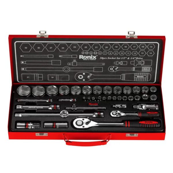 جعبه بکس 38 پارچه رونیکس مدل RH-2638