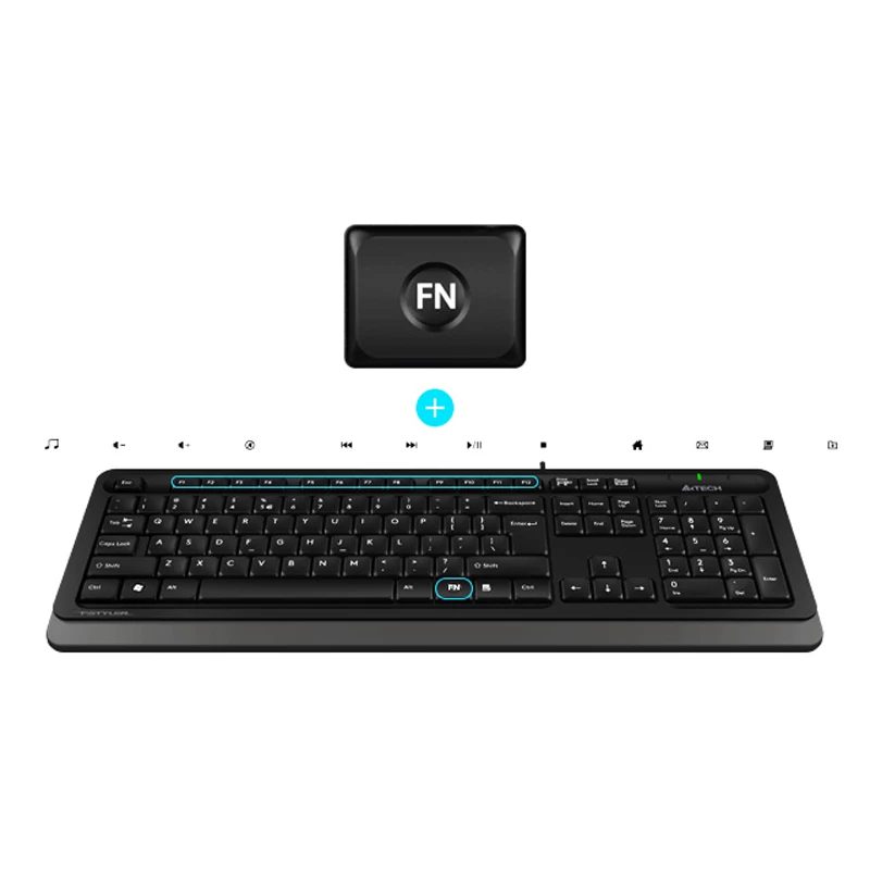 کیبورد و ماوس ای فورتک مدل A4Tech F1010