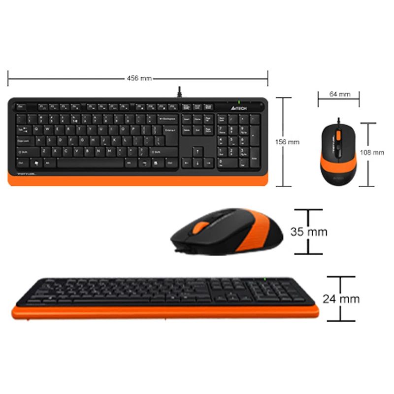 کیبورد و ماوس ای فورتک مدل A4Tech F1010
