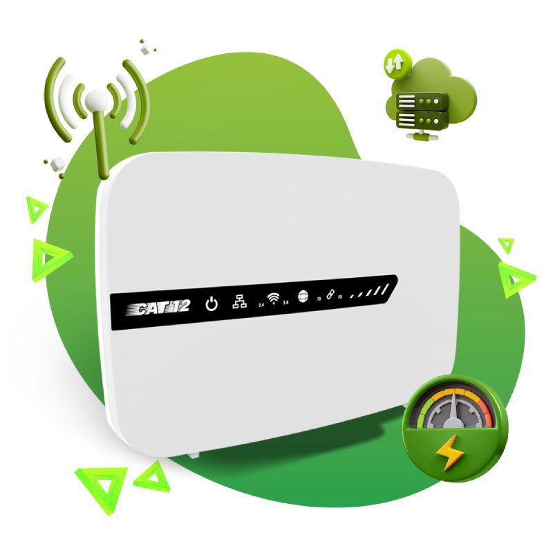 مودم 4.5G/TD-LTE مبین نت مدل MN-C1210EQ به همراه 200 گیگابایت اینترنت یکساله