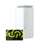 مودم روتر 5G ان ای سی مدل Speed Wi-Fi HOME 5G L12 CAT.21 + Wi-Fi 6 به همراه سیم کارت 360 درجه مبین نت همراه با بسته 75 گیگ سه ماهه