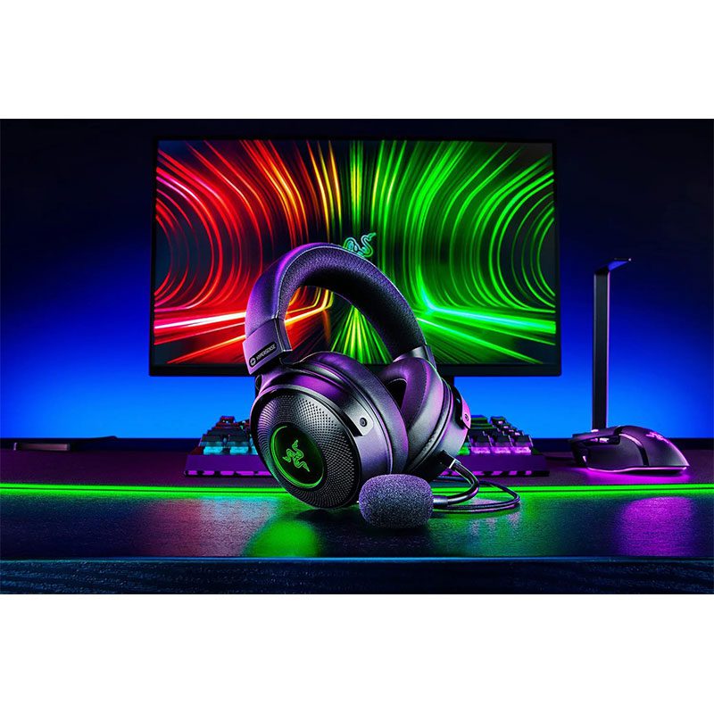 هدفون مخصوص بازی ریزر مدل Razer KRAKEN V3 Hypersense – استوک