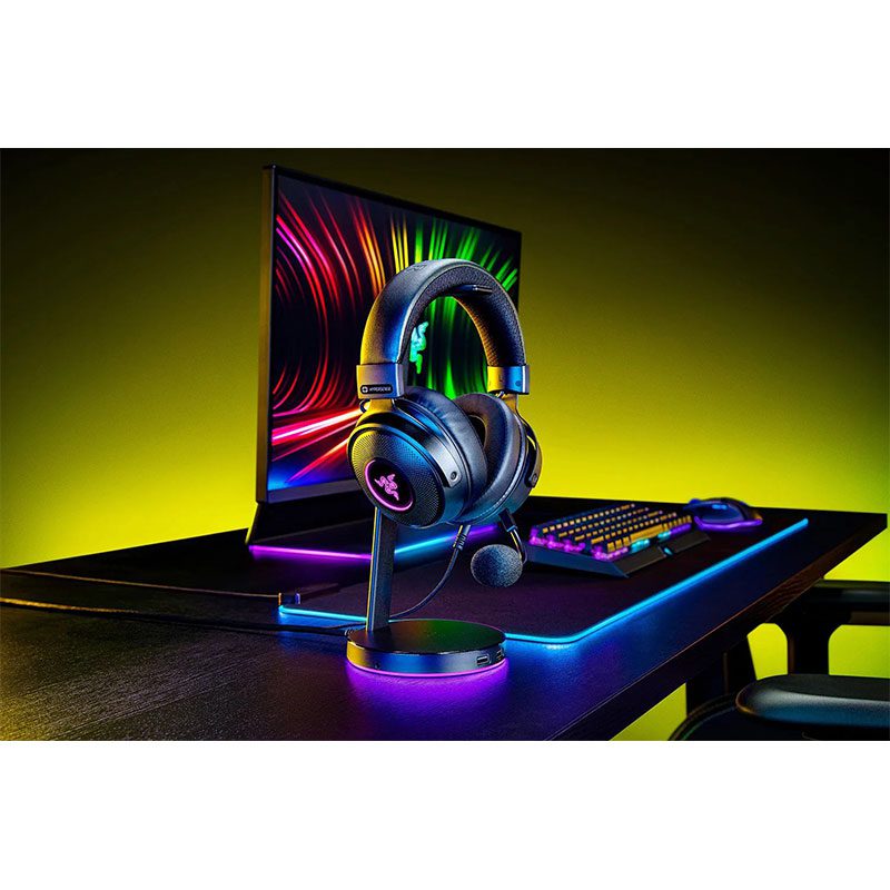 هدفون مخصوص بازی ریزر مدل Razer KRAKEN V3 Hypersense – استوک