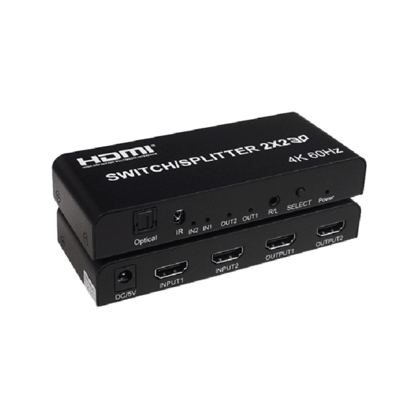 سوئیچ اسپلیتر 2 در 2 HDMI کی نت مدل Knet K-SWSP2022
