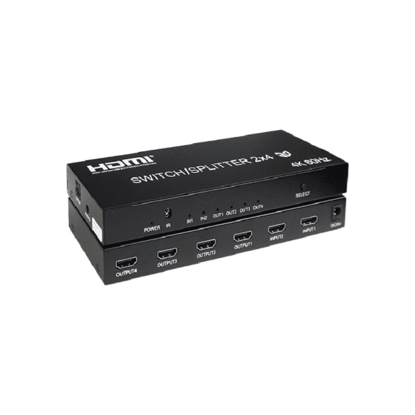 سوئیچ اسپلیتر 2 در 4 HDMI کی نت مدل Knet K-SWSP2024