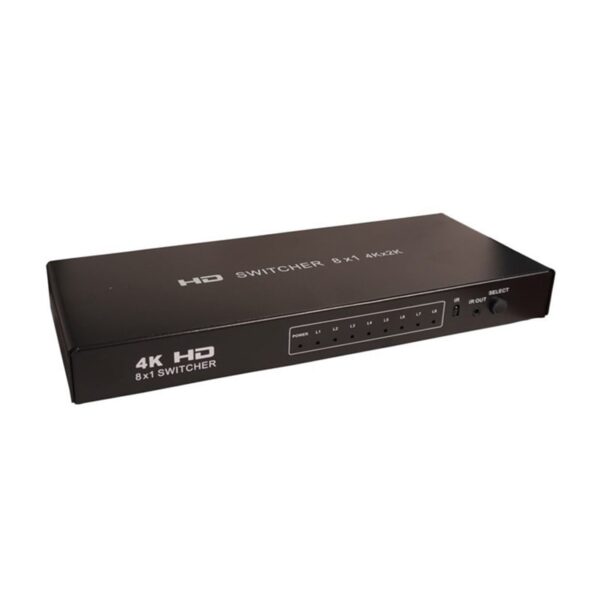سوئیچ کواد 8 پورت HDMI کی نت مدل Knet K-SWHDQ008