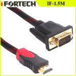 کابل تبدیل 1.5 متری آیفورتک HDMI به VGA مدل Ifortech IF-1/5M