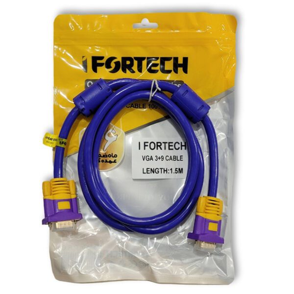 کابل 1.5 متری VGA آیفورتک مدل Ifortech 3+9 IF-1.5M