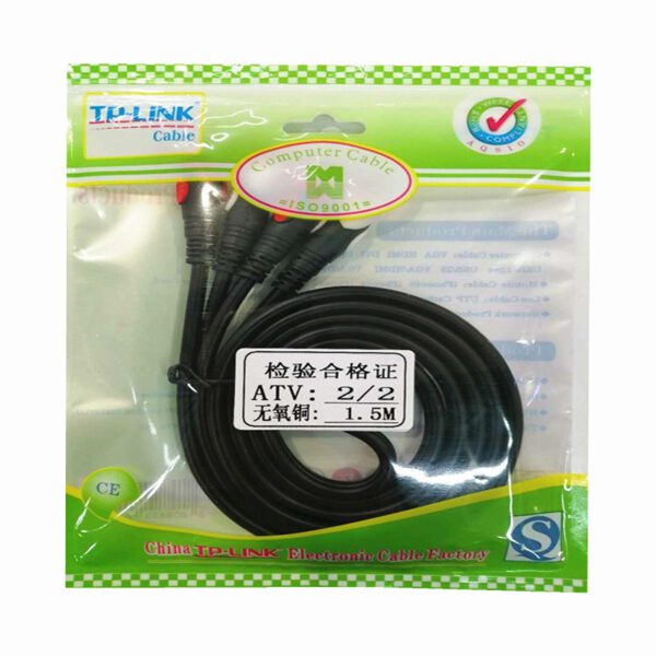 کابل 1.5 متری 2 به 2 صدا تی پی لینک مدل TP-Link TP-1.5M