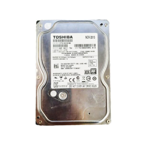 هارد دیسک اینترنال توشیبا مدل DT01ACA100 ظرفیت 1 ترابایت