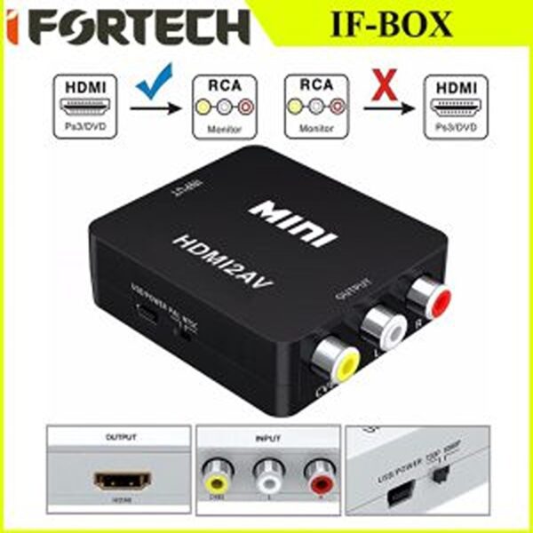 تبدیل HDMI به AV آیفورتک مدل Ifortech IF-BOX