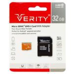 رم میکرو 32 گیگابایتی وریتی مدل Verity SD+adapter UI/95MB