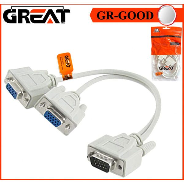 تبدیل 1 به 2 VGA گریت مدل Great 3+4 GR-GOOD