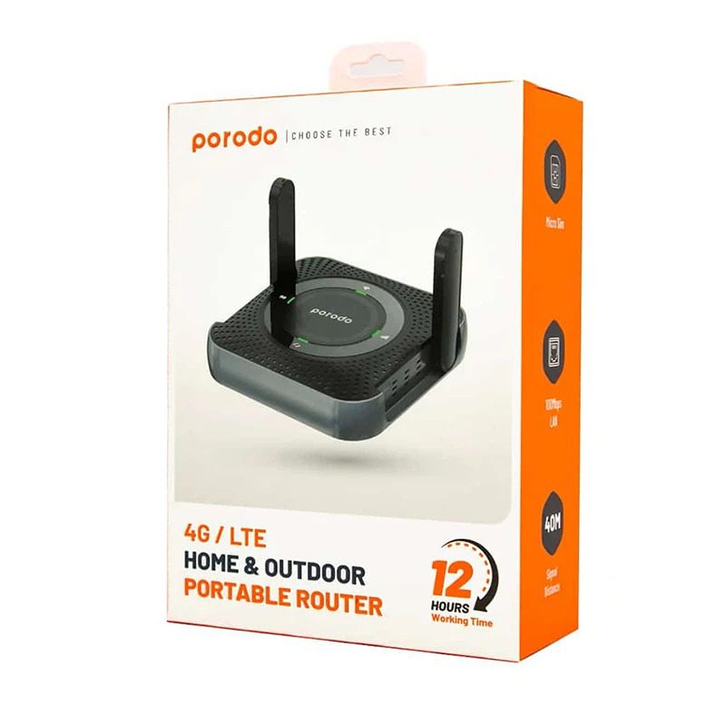 مودم 4G LTE قابل حمل پرودو مدل PD-4GCPME-BKGY ROUTER