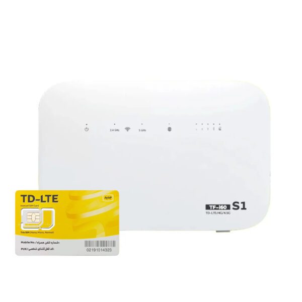 مودم 4G/TD-LTE تک نت مدل TF-I60 S1 به همراه 100 گیگ سه ماهه