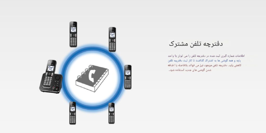 telephone panasonic KX TGD390 4 1024x512 - تلفن بی‌سیم پاناسونیک مدل KX-TGD390