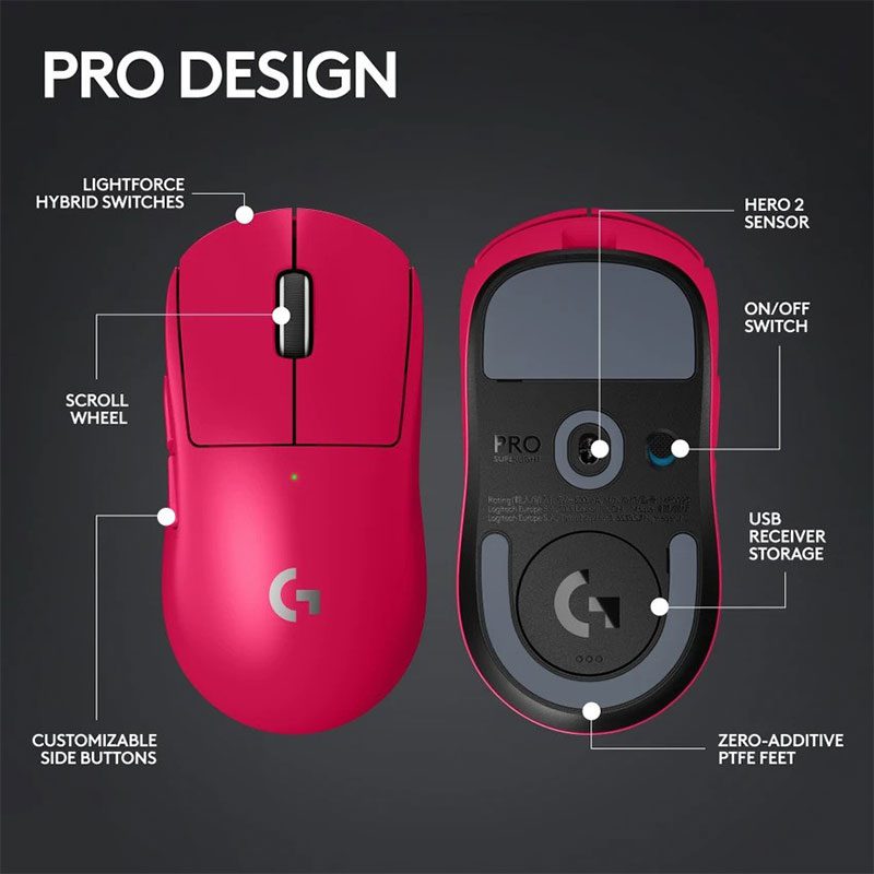 ماوس بی سیم مخصوص بازی لاجیتک مدل Logitech G Pro X Superlight 2