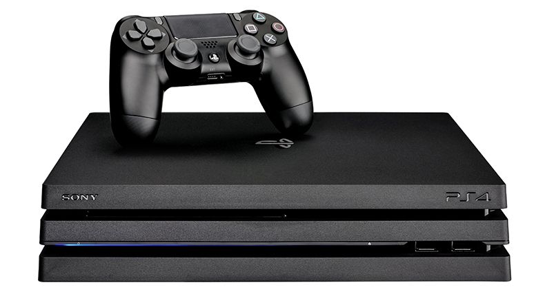 کنسول بازی سونی مدل Playstation 4 Pro Region 2 مدل 7216 ظرفیت 1 ترابایت همراه با دو دسته – استوک – همراه با بازی