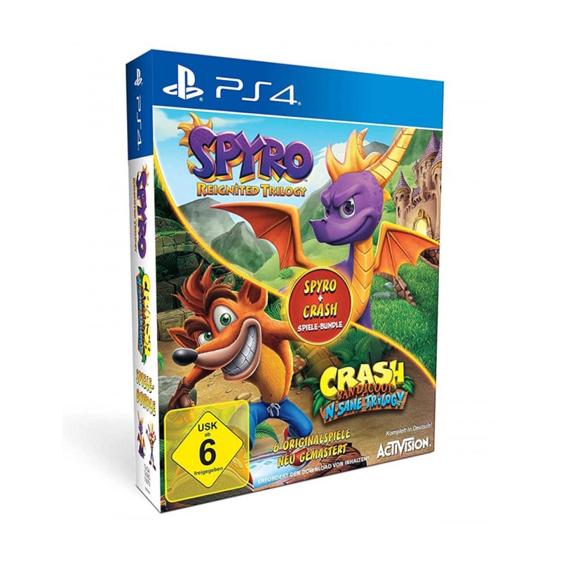 بازی Spyro + Crash Remastered Spiele Bundle نسخه PS4