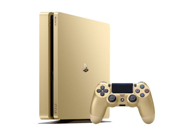 کنسول بازی سونی مدل PlayStation 4 Slim 1TB Gold Limited Edition Console Bundle ظرفیت 1TB – استوک