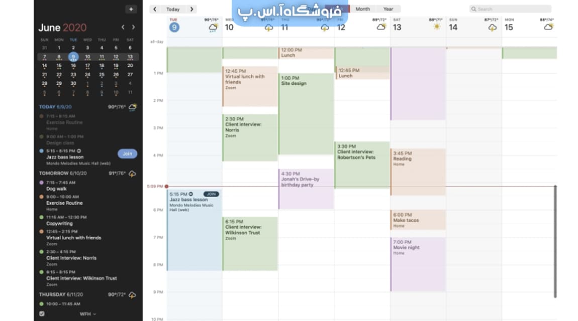 تصویر داخلی4 برنامه های مک