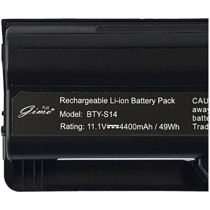 باتری لپ تاپ ام اس آی S14-6Cell Gimo Plus مشکی-49 وات ساعت