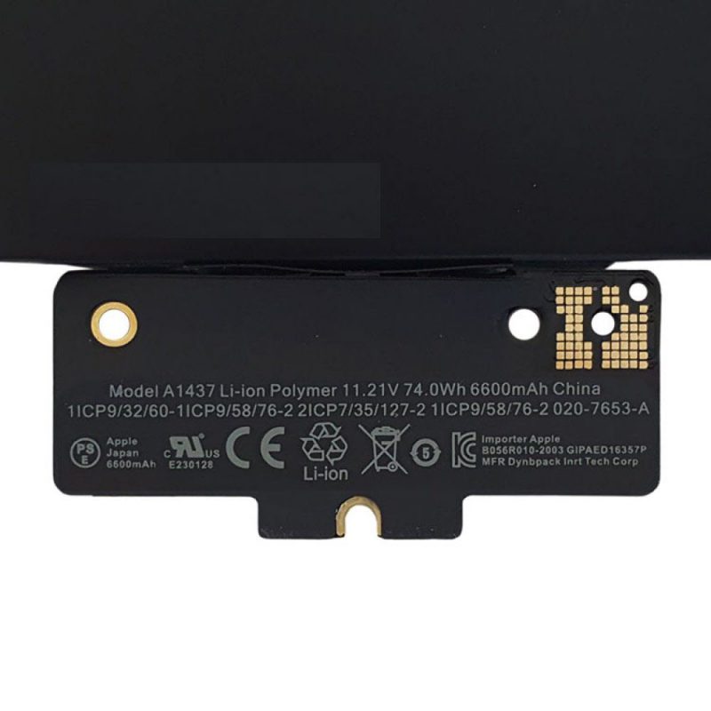 باتری لپ تاپ اپل A1437 Retina A1425-2012-2013 اورجینال