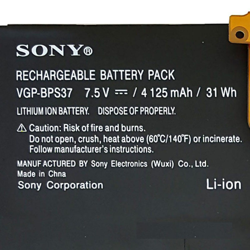 باتری لپ تاپ سونی BPS37 داخلی-اورجینال