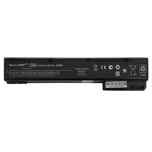 باتری لپ تاپ اچ پی EliteBook 8560W-8570W-8760W مشکی-65 وات ساعت