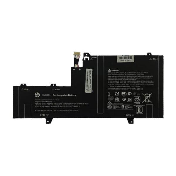 باتری لپ تاپ اچ پی EliteBook X360 1030 G2_OM03XL مشکی-داخلی اورجینال