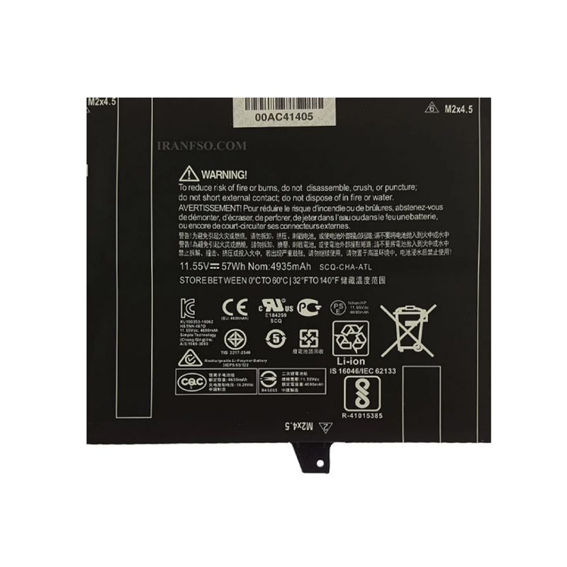 باتری لپ تاپ اچ پی EliteBook X360 1030 G2_OM03XL مشکی-داخلی اورجینال