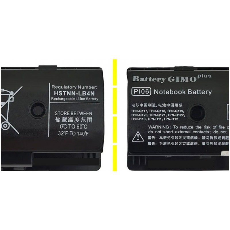 باتری لپ تاپ اچ پی ENVY 15_PI06-6Cell Gimo Plus مشکی-49 وات ساعت