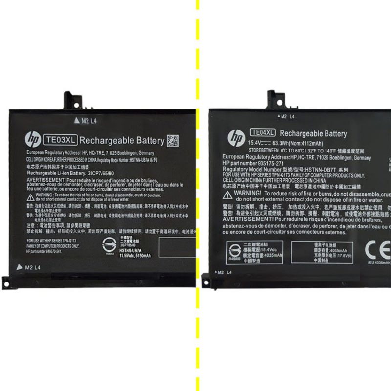 باتری لپ تاپ اچ پی Omen 15-AX_TE03XL_TE04XL داخلی-اورجینال