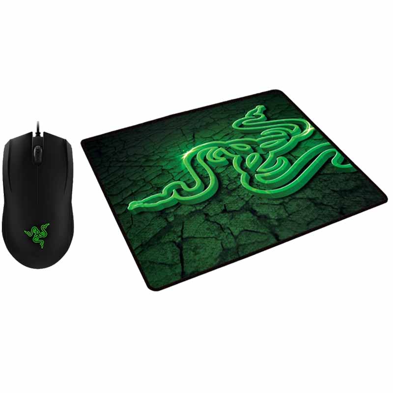 ماوس و پد ماوس ریزر مدل Razer Abyssus Lite + Goliathus Mobile