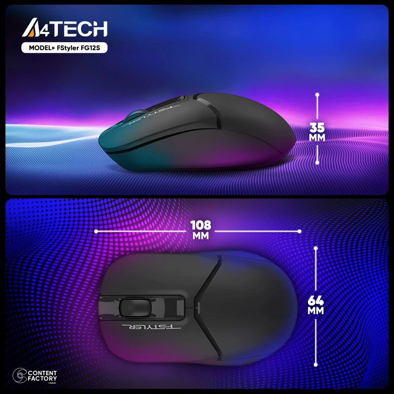 ماوس بی سیم ای فورتک مدل A4Tech FG-12S