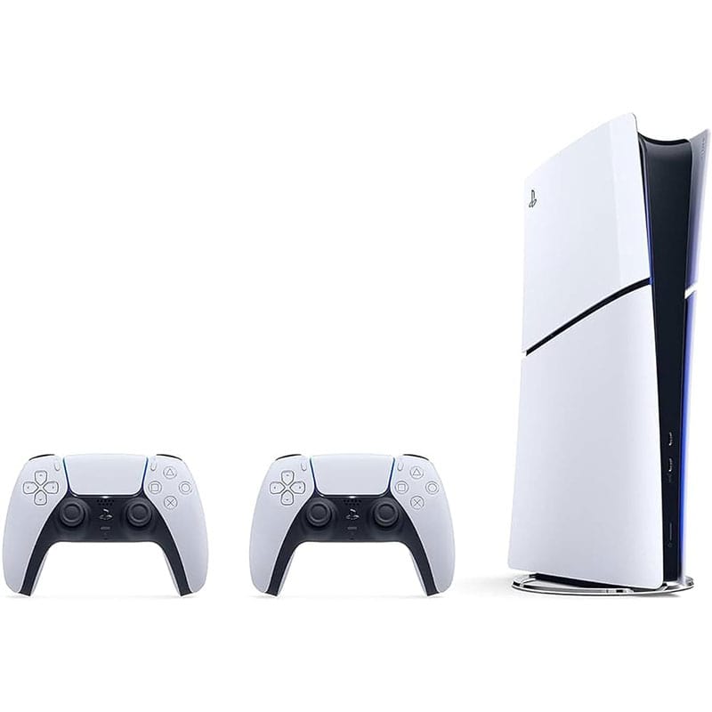 کنسول بازی پلی استیشن 5 سونی مدل Sony PlayStation 5 Slim Standard دو دسته ریجن اروپا همراه با بازی