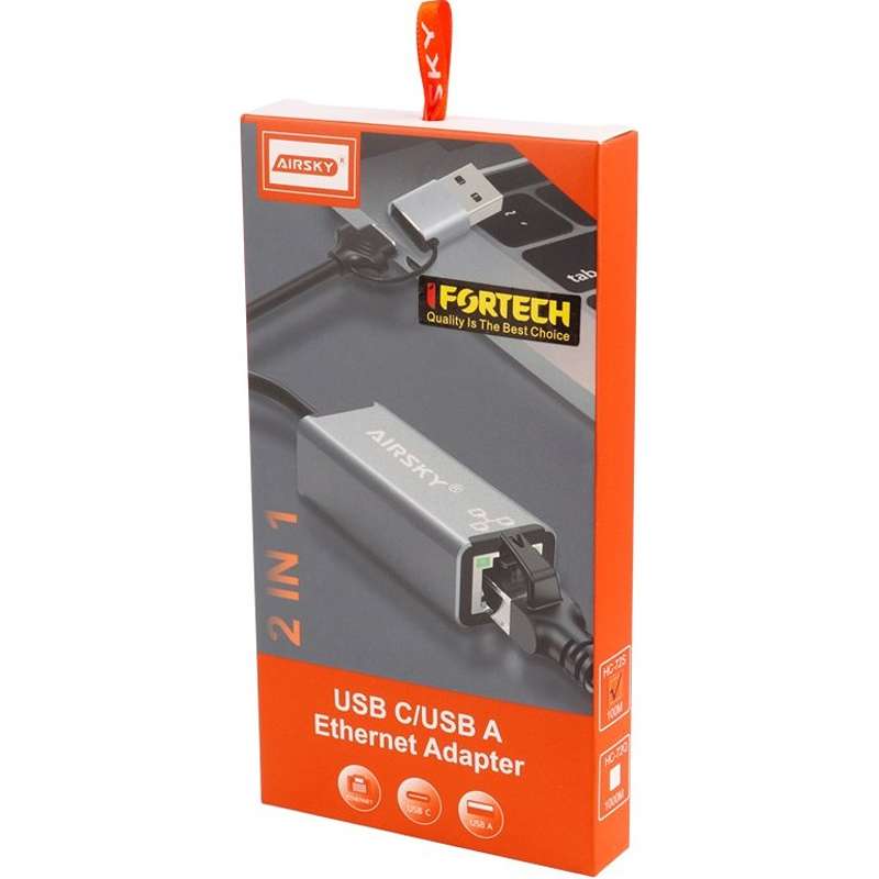 تبدیل Type-C به USB3.0 +LAN آیفورتک مدل Ifortech IF-PACK