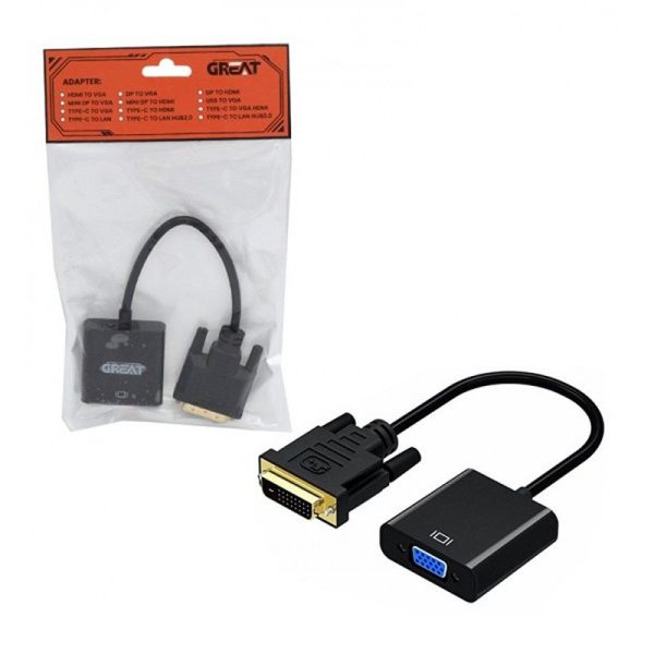 تبدیل DVI M به VGA F گریت مدل Great GR-GOOD