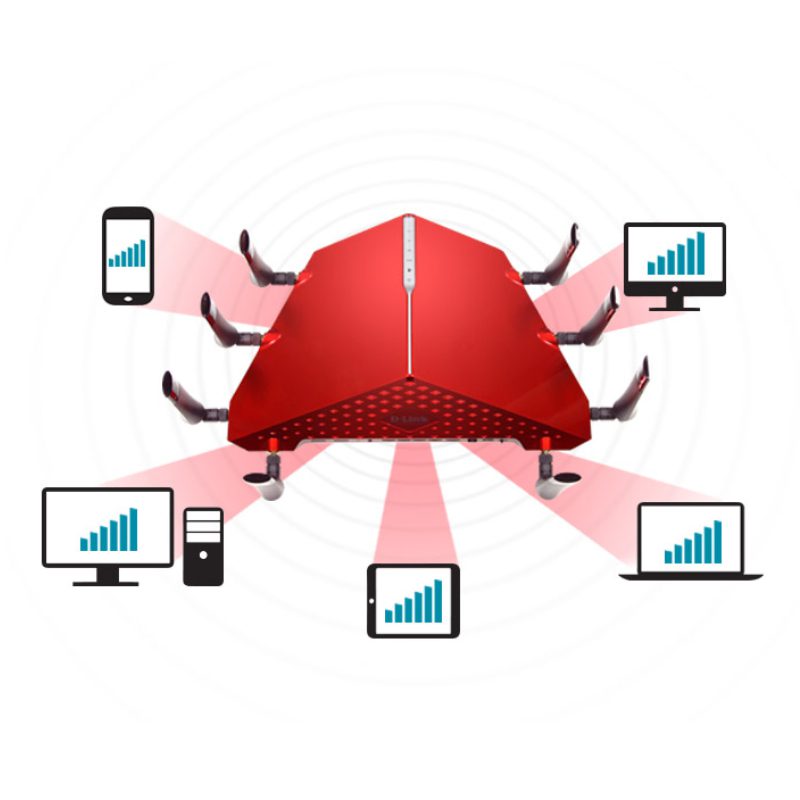 روتر گیمینگ بی‌ سیم سه بانده AC5300 دی-لینک مدل DIR-895L