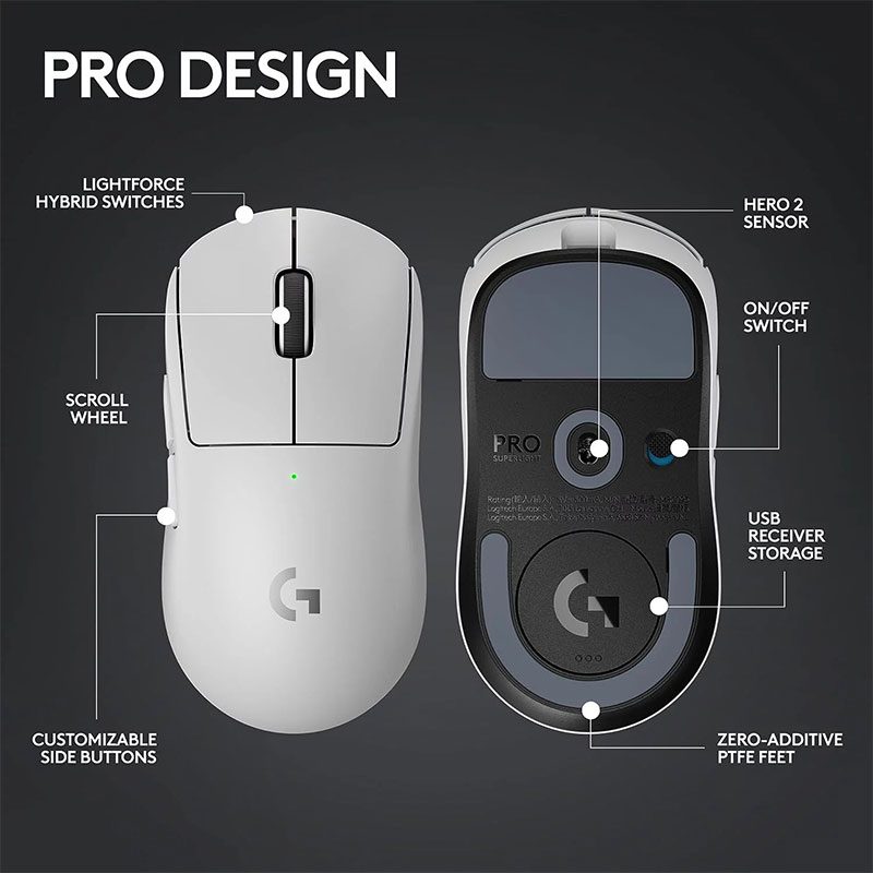 ماوس بی سیم مخصوص بازی لاجیتک مدل Logitech G Pro X Superlight 2