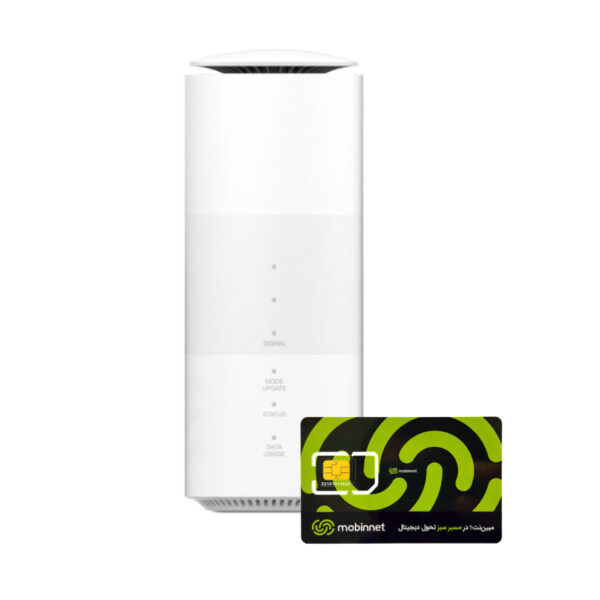 مودم روتر 5G/4G زد تی ای مدل Speed Wi-Fi HOME 5G L11 CAT.21 به همراه سیم کارت 360 درجه مبین نت همراه با بسته 300 گیگ یکساله